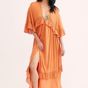 Free People Paradiso Maxi Orange Nectarine